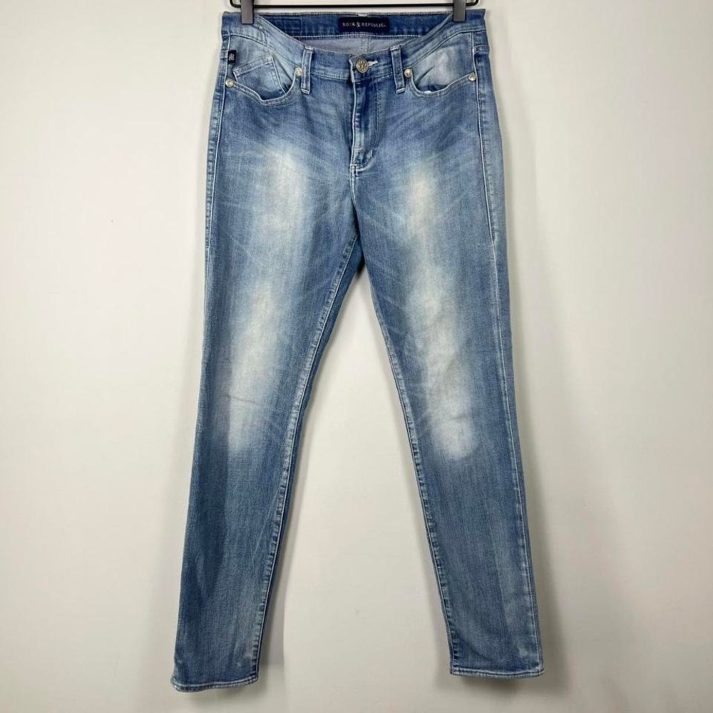 Rock & Republic Berlin‎ Skinny Jeans Light Wash Stretch Denim Women's 10